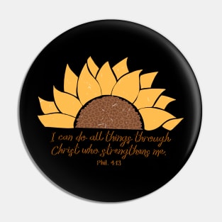 i can do all things through christ Christian Pin