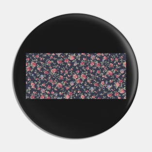 Flowers and Polka Dots Pin