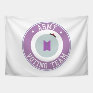 BTS ARMY voting team logo Tapestry