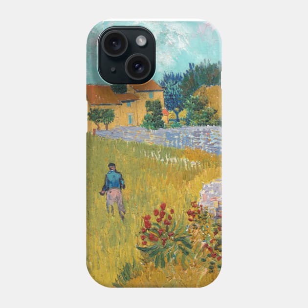 Vincent Van Gogh Farmhouse in Provence Phone Case by SybaDesign