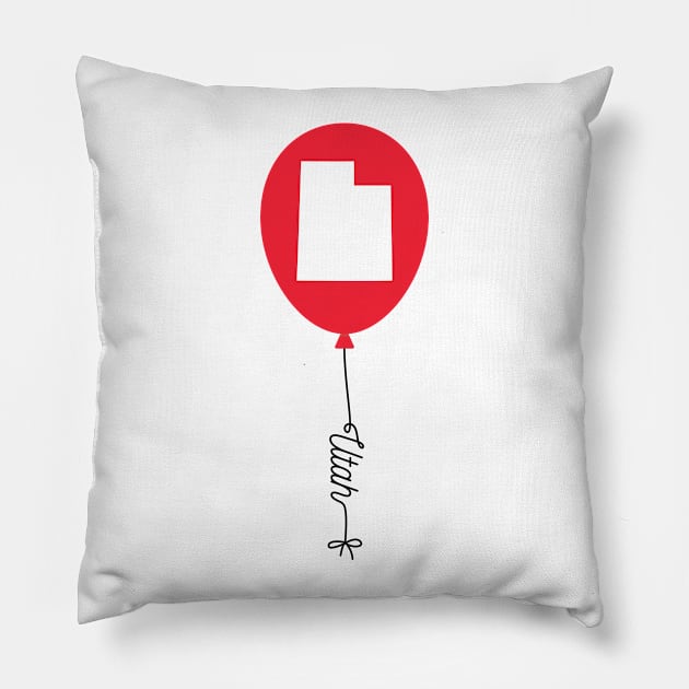 Utah State Balloon Pillow by InspiredQuotes