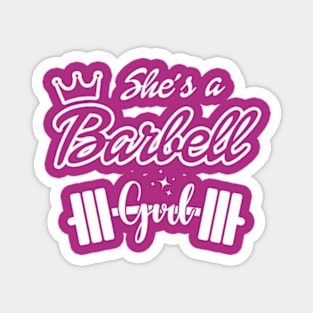 She's a BARBELL Girl Magnet