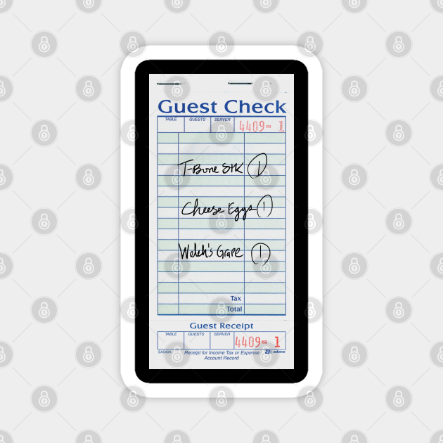 TBone Steak, Cheese Eggs, Welch's Grape Biggie TeePublic