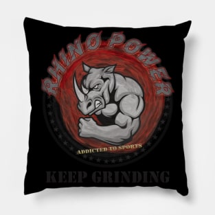 Rhino Power Rhinoceros Sport Pillow