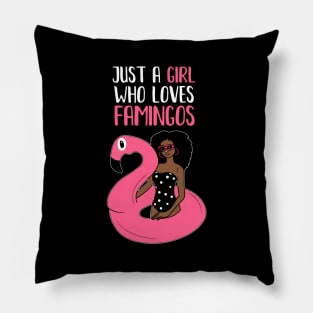 Just a Girl Who Loves Flamingos, Flamingo Lover Pillow