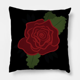 Single Thorny Rose Pillow