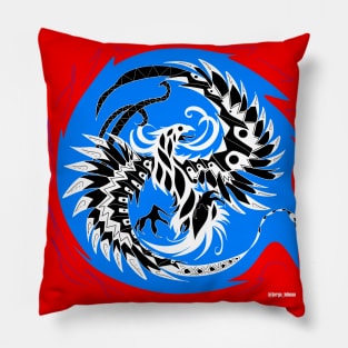 red phoenix ecopop Pillow