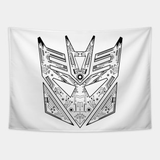 Decepticon Tech - Black and White Tapestry