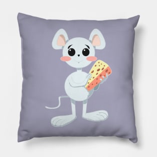 CUTE MOUSE WITH CHEESE Pillow