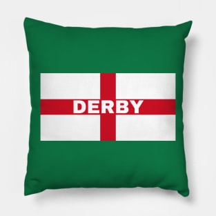 Derby City in English Flag Pillow