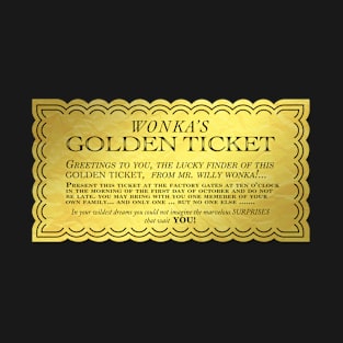 Willy Wonka Golden Ticket T-Shirt