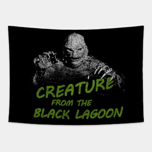 Vintage Black Lagon Monster Tapestry