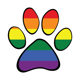 Gay Pride Paw T-Shirt