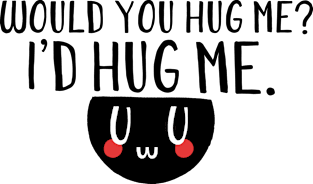 Would you hug me? I'd hug me. Kids T-Shirt by LaBearDod