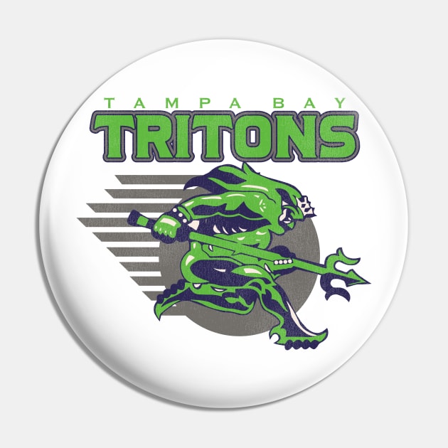 Defunct Tampa Bay Tritons Roller Hockey Pin by Defunctland