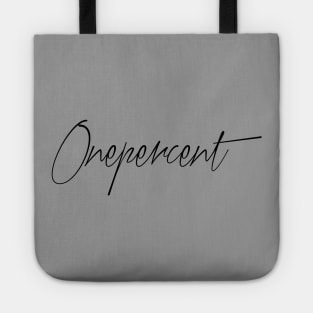 One Percent Black Tote