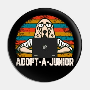 Adopt a junior - Programmers humor Pin