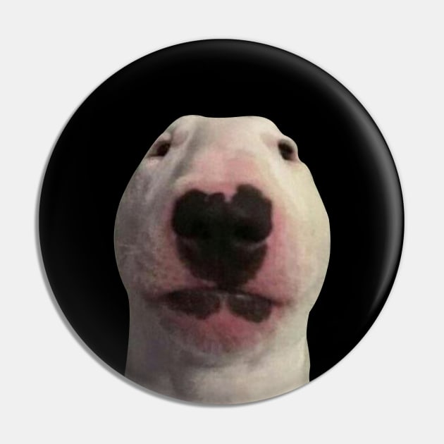 Staring Forward Dog Meme Pin by artsylab