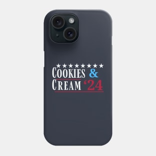 Cookies and Cream 2024 Funny Presidential Election Phone Case