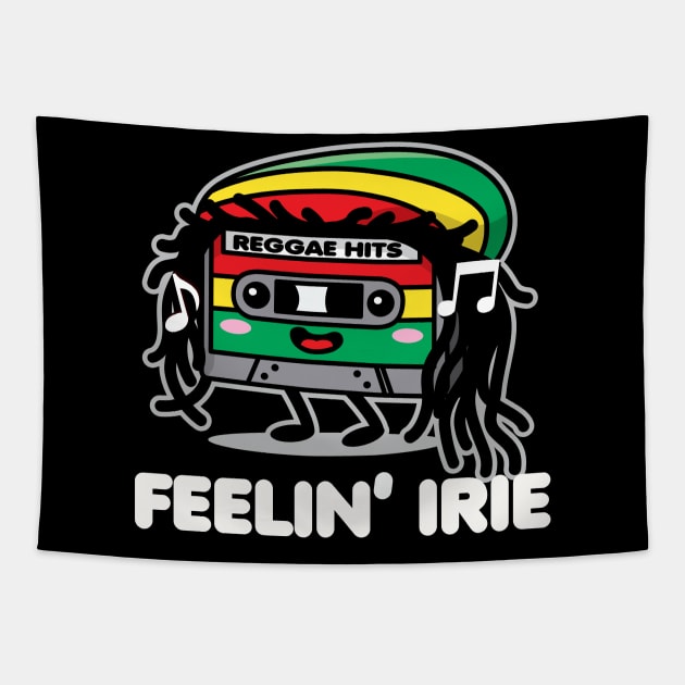 Feelin Irie Cassette Tape Kawaii Reggae Tapestry by DetourShirts