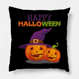 Witch Jack O Lantern Pillow