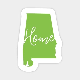 Alabama Home in Green Magnet