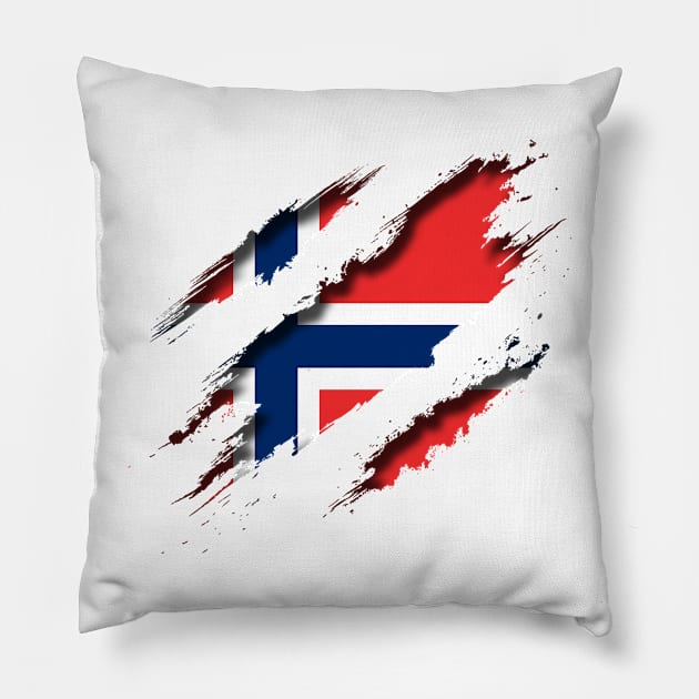 Norway Shredding Pillow by blackcheetah