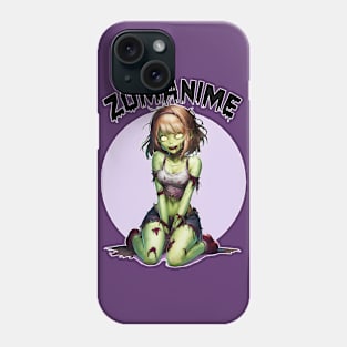 Zombie Anime girl, ZOMANIME cute monster kawaii anime tee Phone Case