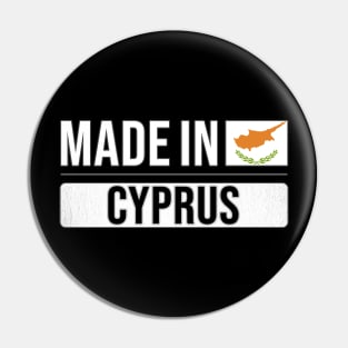 Made In Cyprus - Gift for Cypriot With Roots From Cyprus Pin