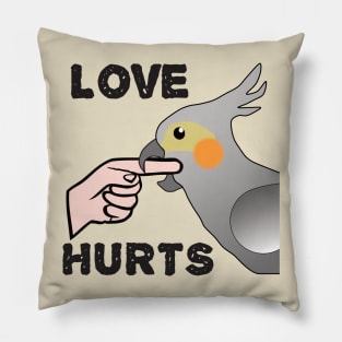 Love Hurts - Cockatiel Parrot Female Pillow