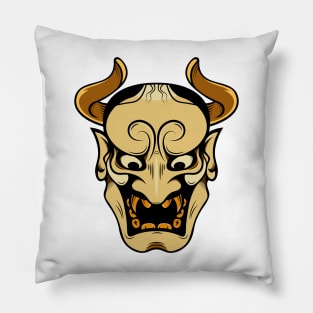 japanese devil mask Pillow