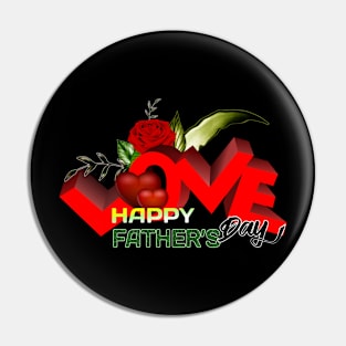 Happy Father's Day Pin