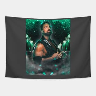 LA Knight - Green Mania Tapestry