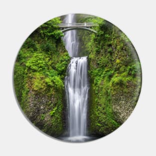 Beautiful Waterfall Meditation Gift Wild Nature Photography Pin