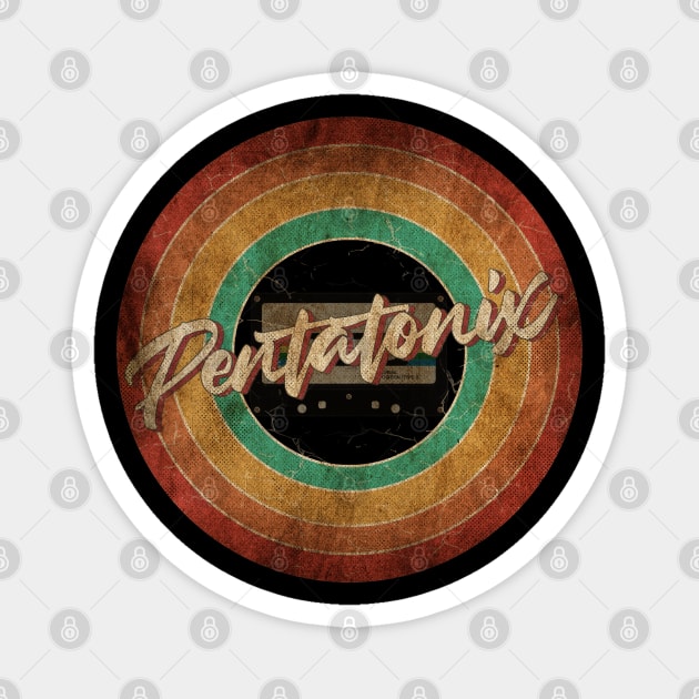 Pentatonix Vintage Circle Art Magnet by antongg