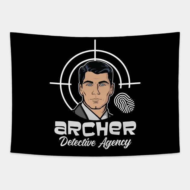 Archer Detective Agency Tapestry by Alema Art