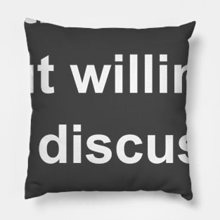 Introverted But Willing To Discuss Chess Pillow