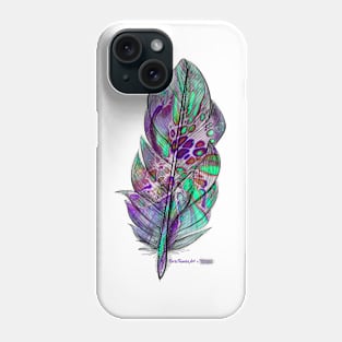 Feather Glitch #5 Phone Case