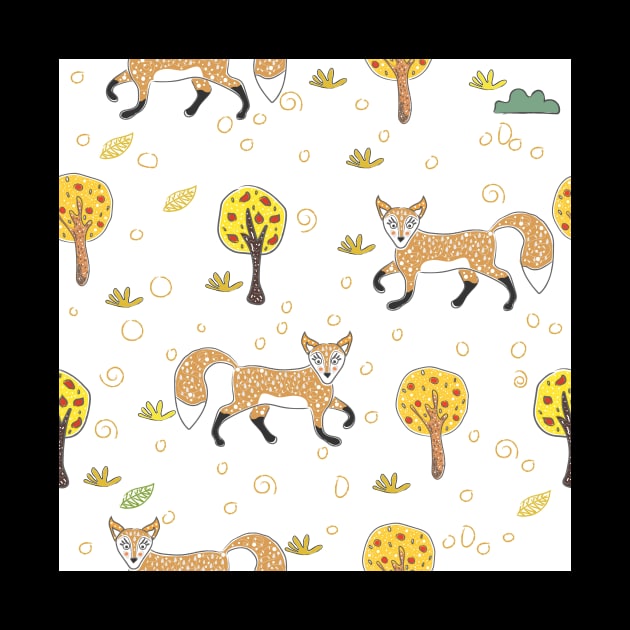 Fox Pattern by KristinaStellar 