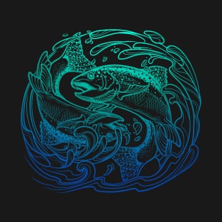 Element water Zodiac sign - Pisces. T-Shirt