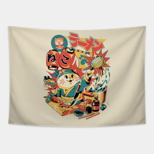 Neko Ramen Tapestry