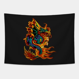 Flaming Dragon Tapestry