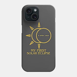 My first solar eclipse 8 April 2024 Phone Case