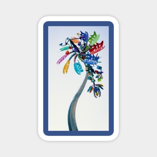 MultiColor coconut tree artistic Design Magnet