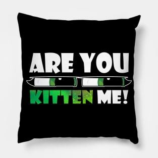 are you kitten me Pillow