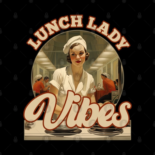 Retro Vintage Lunch Lady Vibes by DanielLiamGill