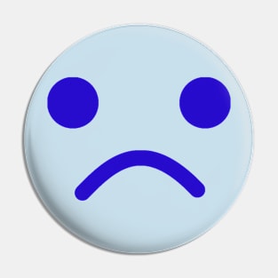 Sad Minifig Face Pin