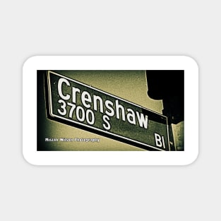 Crenshaw Boulevard, Los Angeles, California by Mistah Wilson Magnet