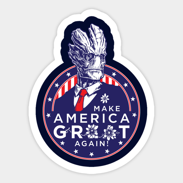 I Am President! - Groot - Sticker