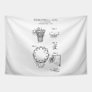 BASKETBALL GOAL patent Tapestry